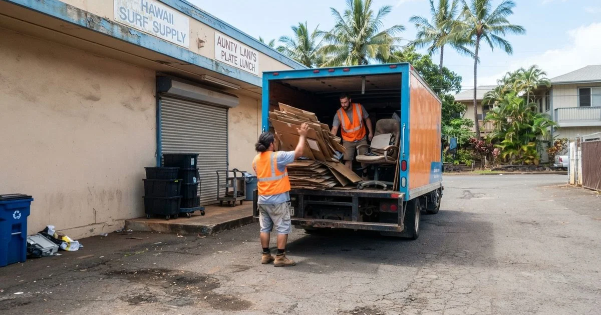 How commercial junk removal works for Oahu businesses, from quote to cleanup