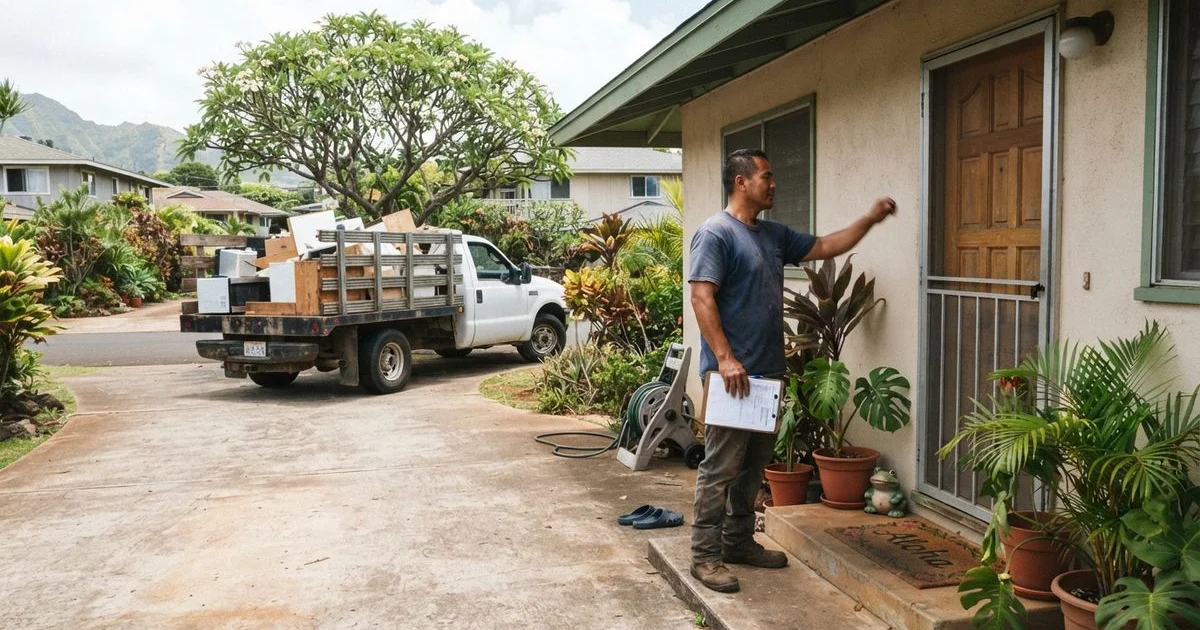 What to expect from a residential junk removal appointment in Oahu